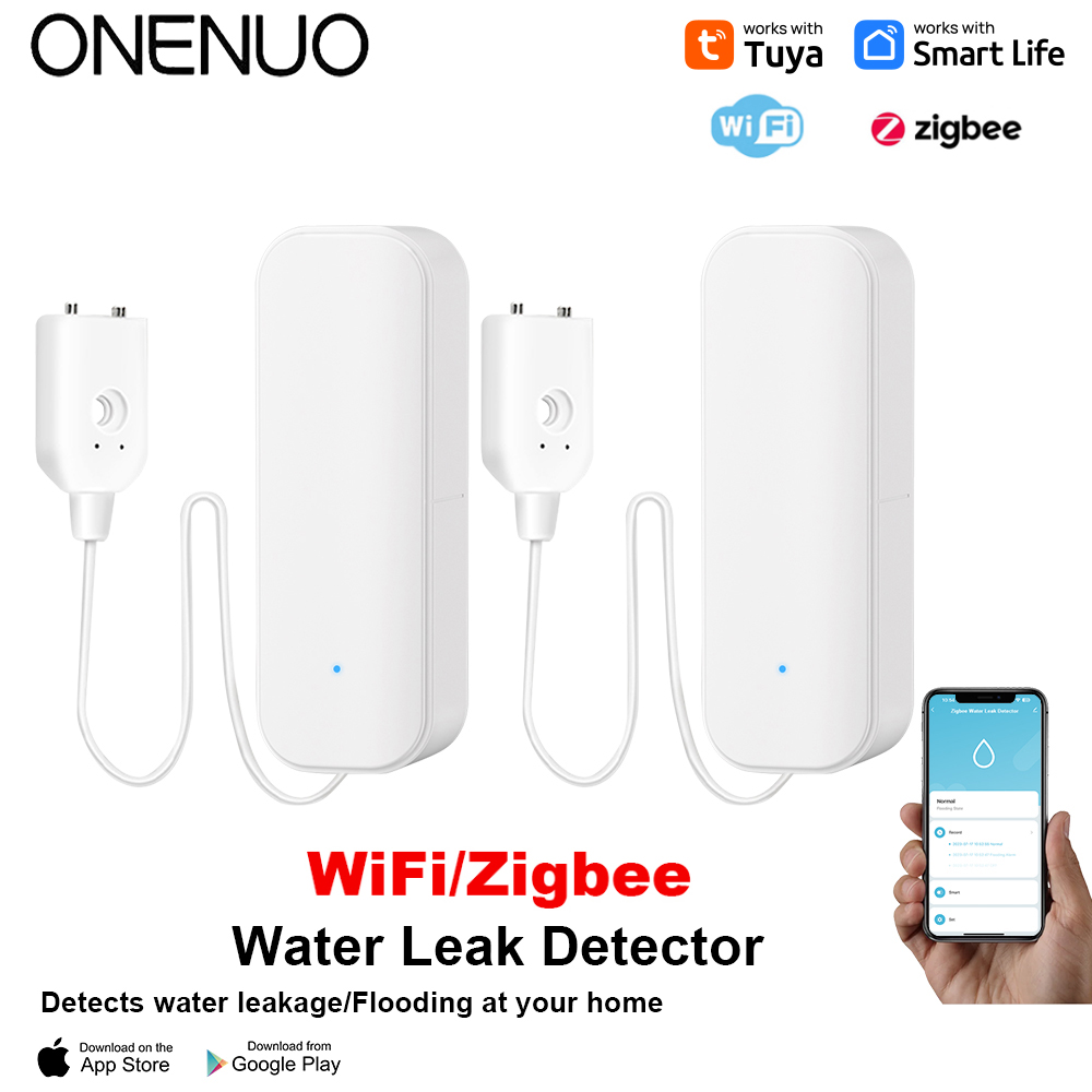 Home Security Installation - Sensor Air WiFi/Zigbee Tuya Alarm Kebocoran