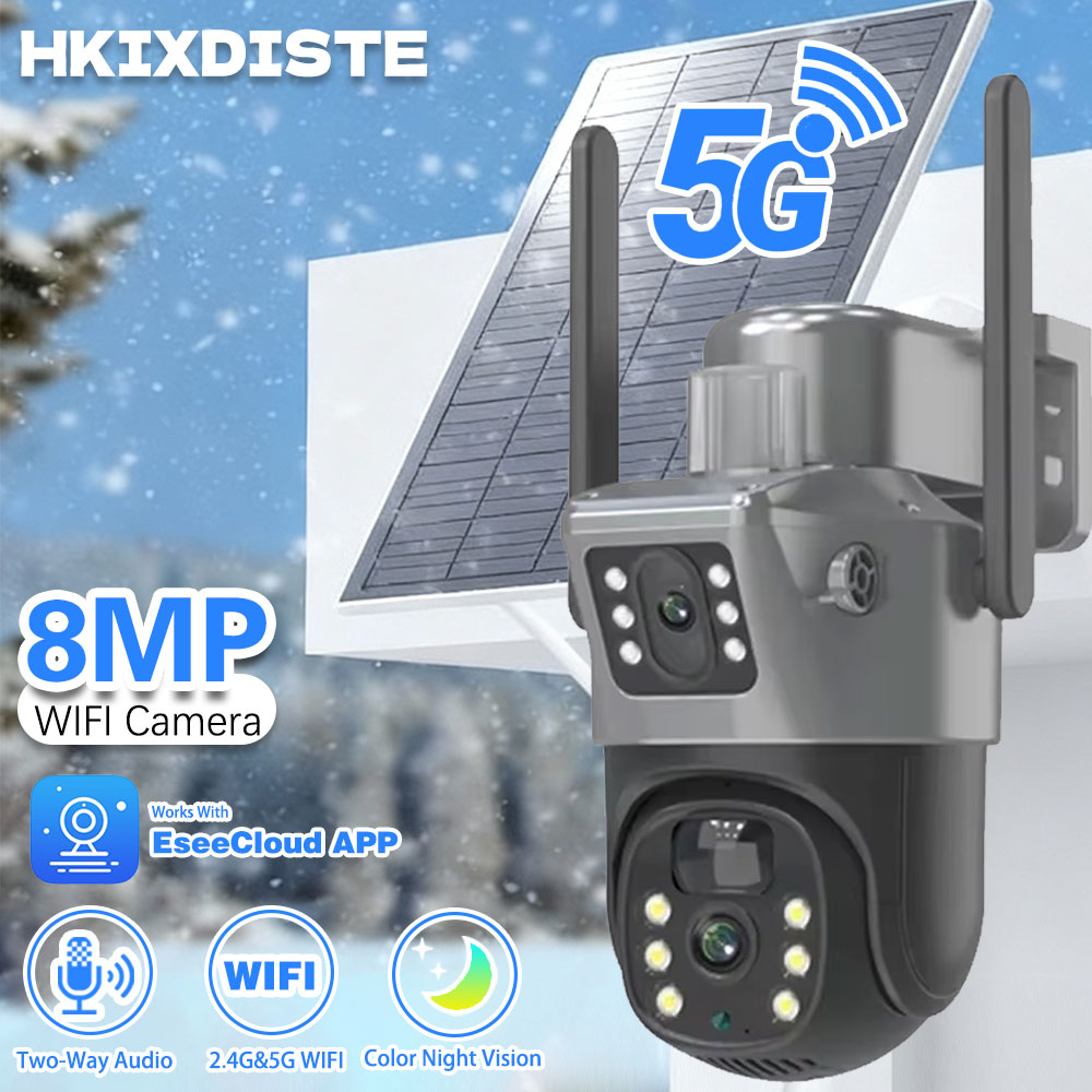 Home Security Ideas - Eseecloud 8MP Kamera CCTV Solar PTZ