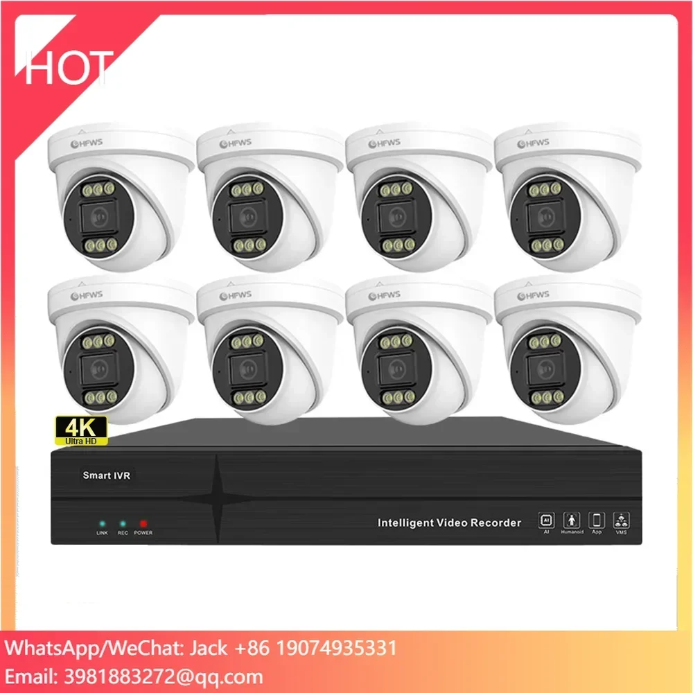 Home Security Systems With Cameras - Kamera Dome IP PoE OEM 8MP
