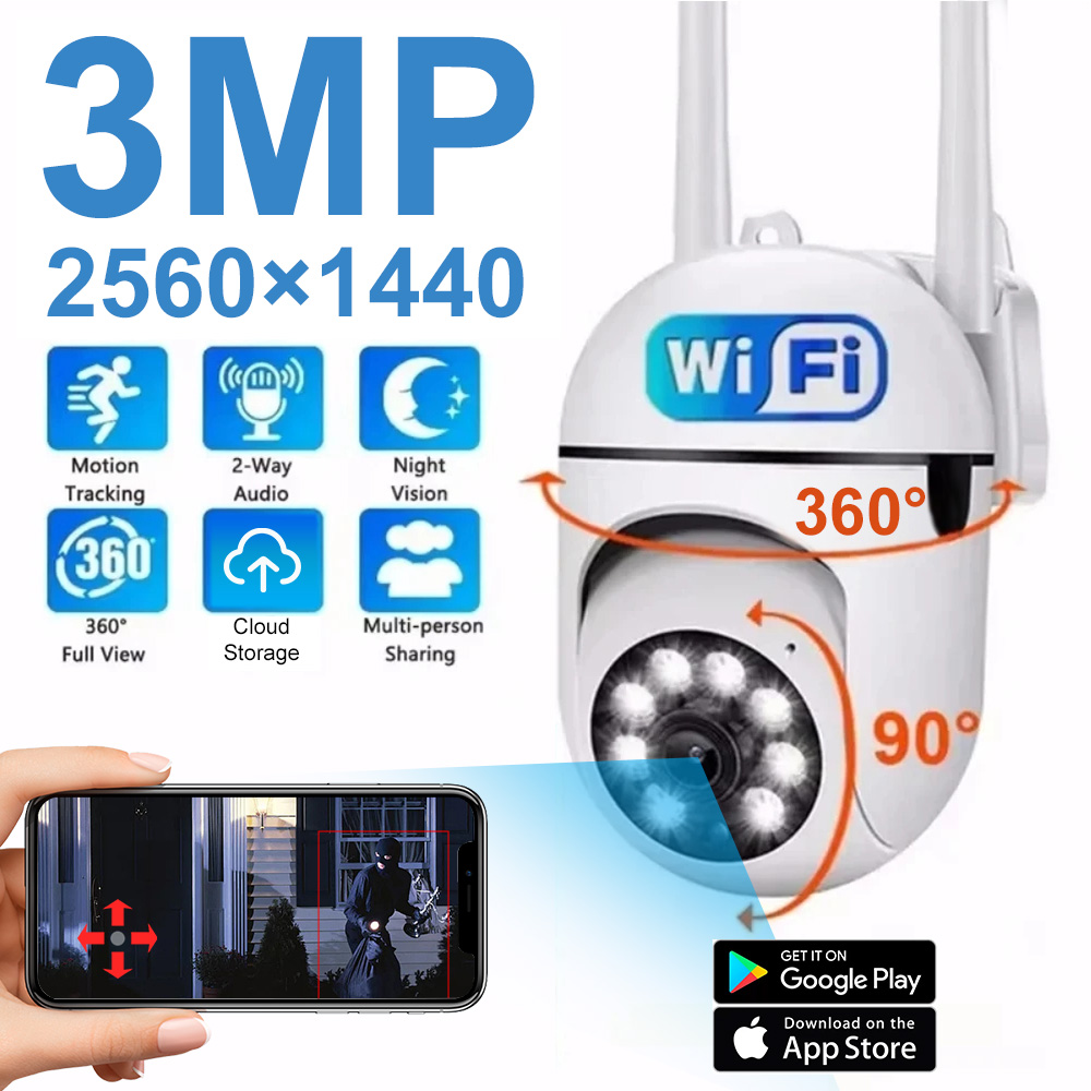 Home Security Ideas - Kamera WiFi 3MP Kamera IP PTZ
