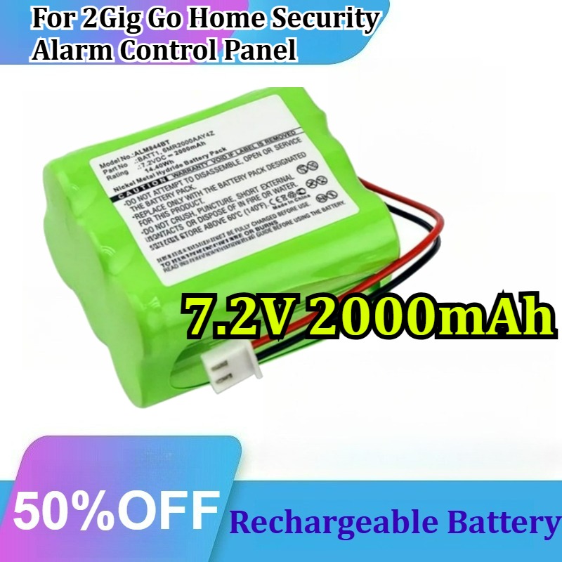 Home Security Battery Replacement - 7.2V 2000mAh Ni-MH untuk Penggantian Baterai