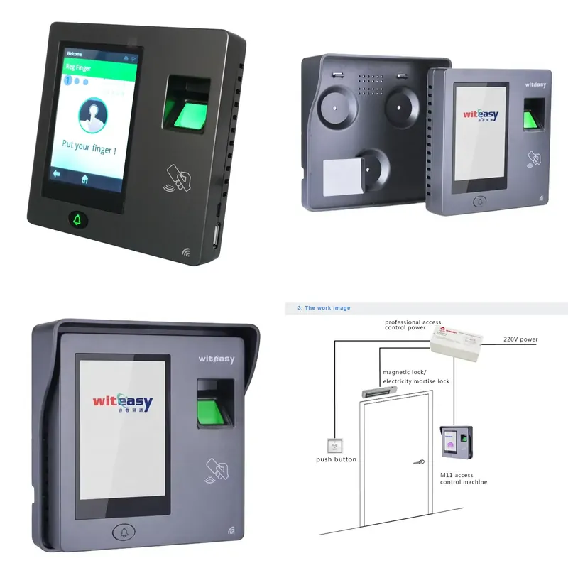 Home Security Ring System - Kamera Wifi Kontrol Akses 4.0 Inch