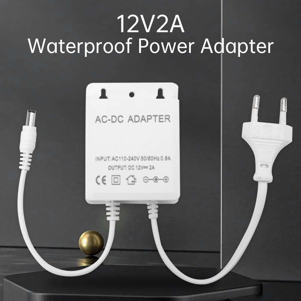 DC12V 2A Adaptor Steker UE Kea - Home Security Outdoor Cameras ulasan dan harga