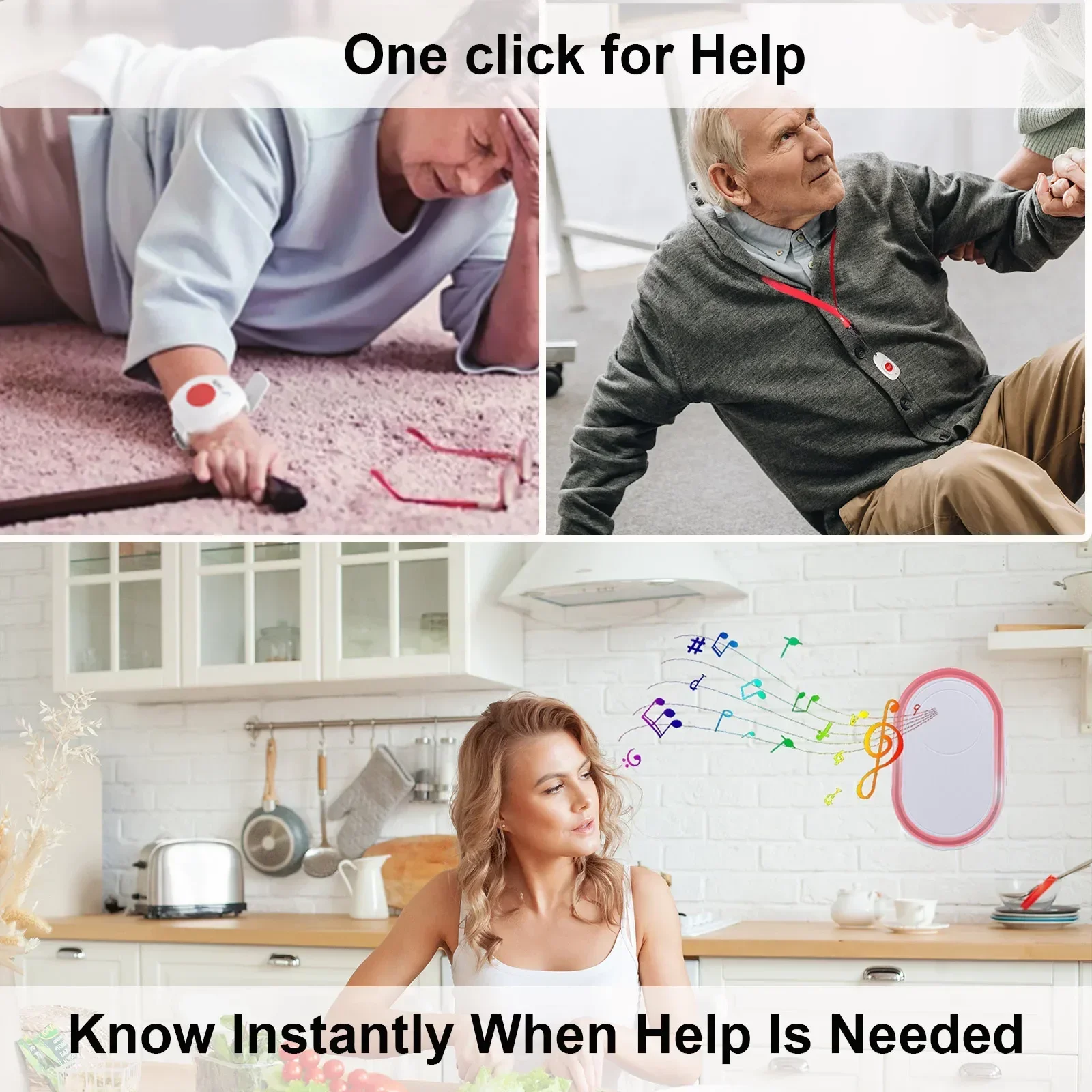 Topvico Wireless Caregiver Pag - Home Security Upgrades ulasan dan harga