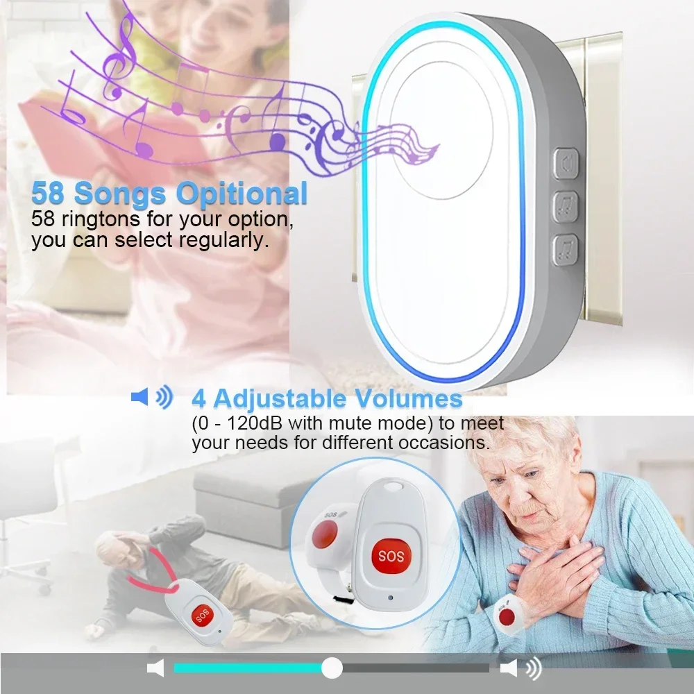 Topvico Wireless Caregiver Pag - Home Security Upgrades ulasan dan harga