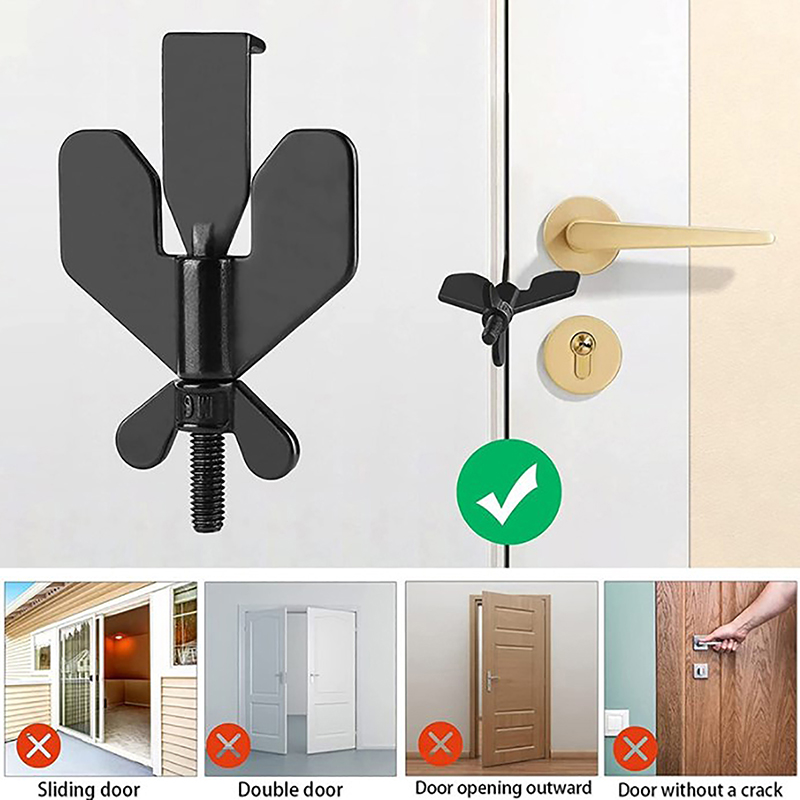 1PC Kunci Pintu Keamanan Untuk - Home Security Jammers ulasan dan harga