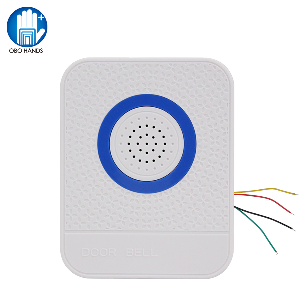 4 Kabel Kabel Putih Bel Pintu  - Home Security Ring System ulasan dan harga