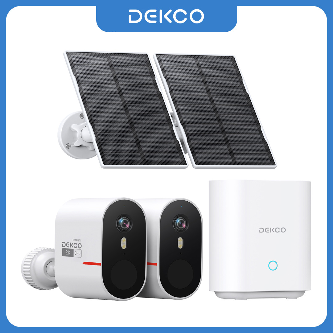 Dekco 3MP WiFi Solar Camera Sy - Home Security Outdoor Cameras ulasan dan harga