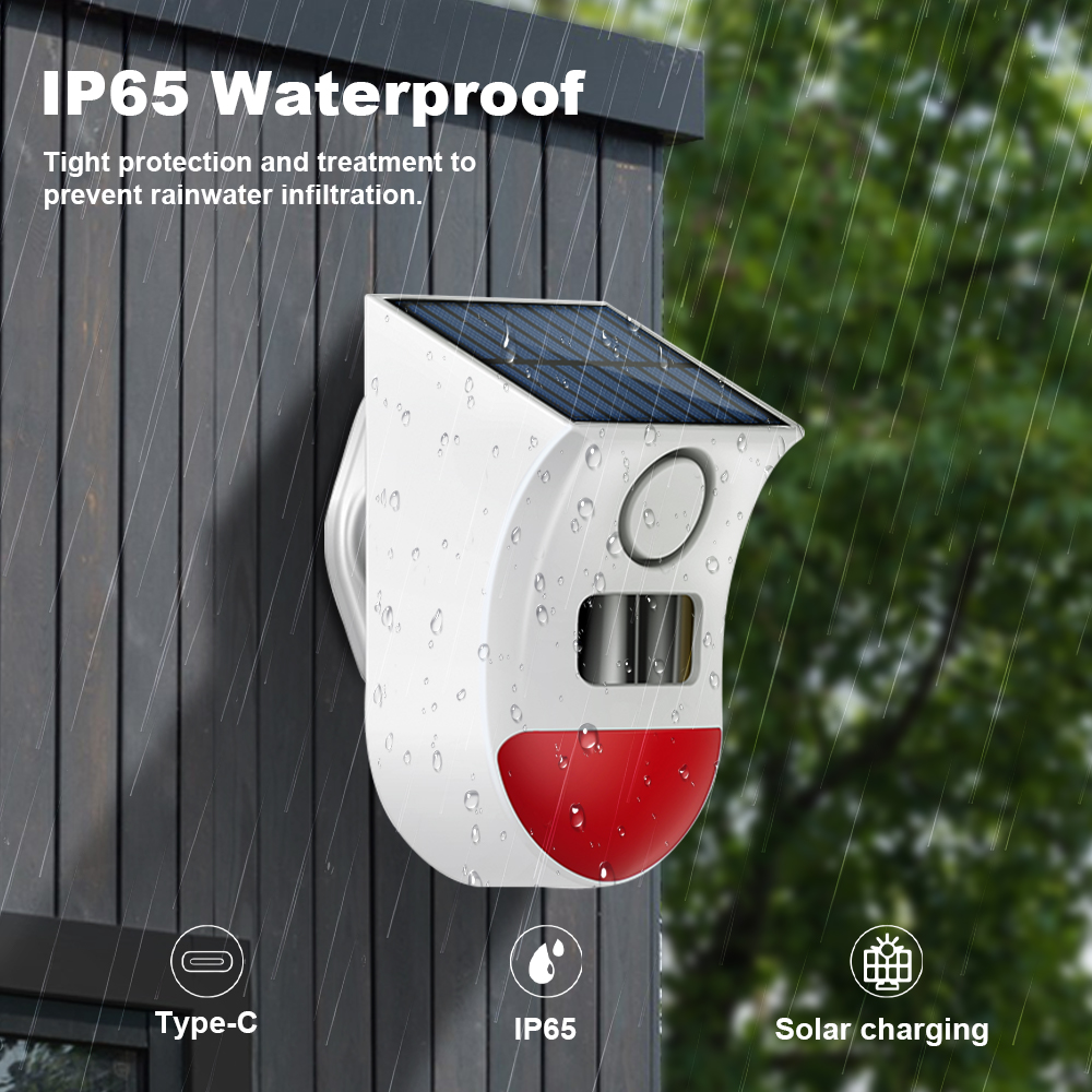 Tuya Zigbee Solar Siren Alarm  - Home Security Upgrades ulasan dan harga