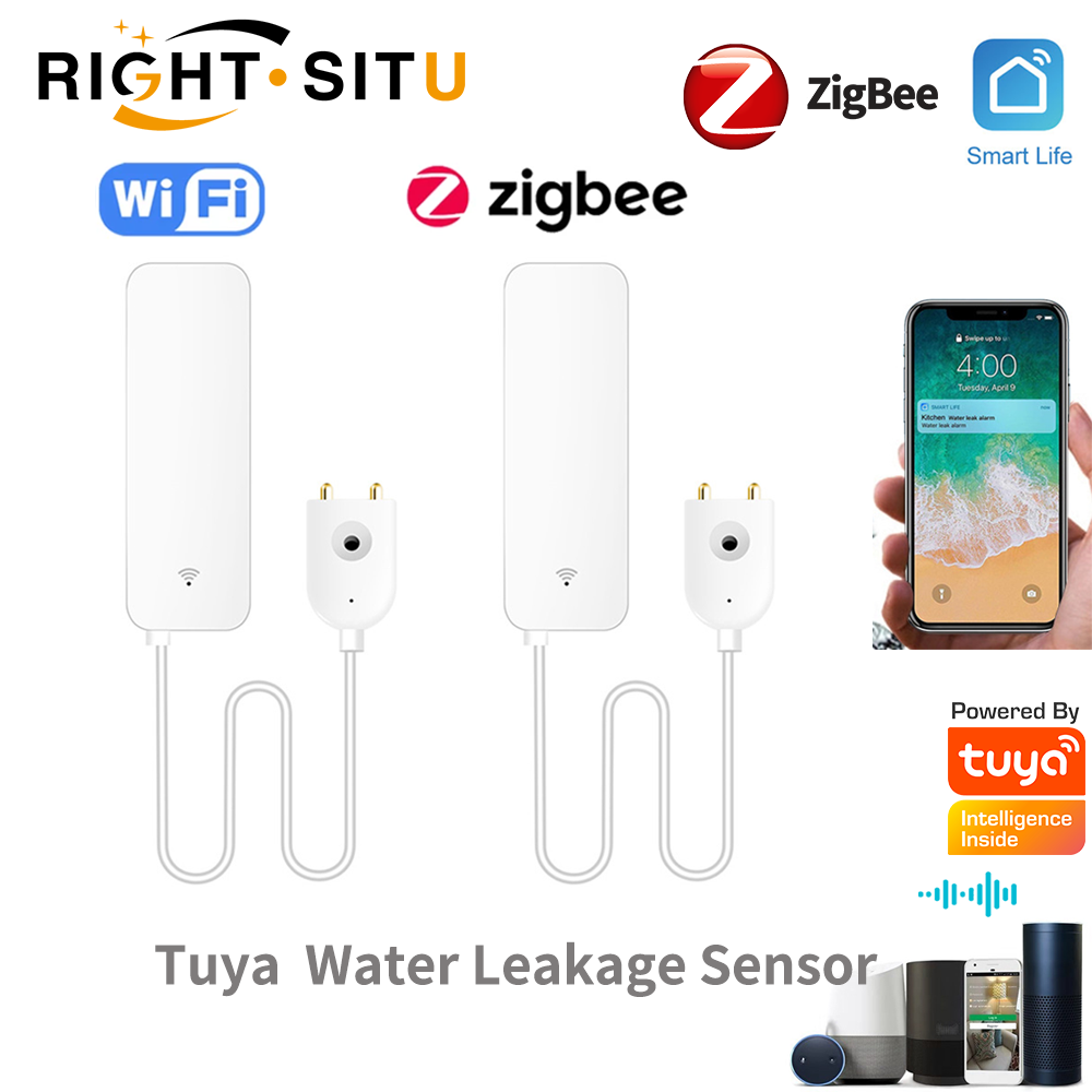 Sensor Kebocoran Air WiFi Tuya - Home Security Business ulasan dan harga