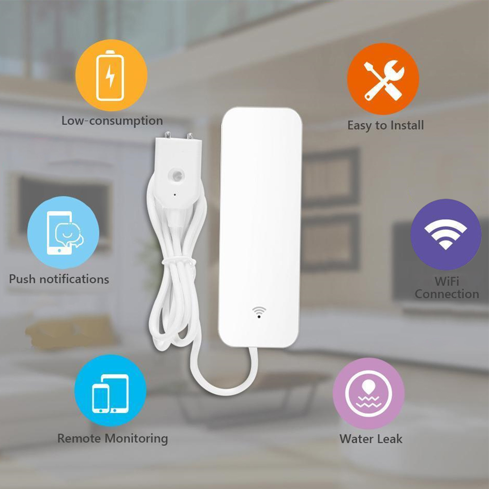 Sensor Kebocoran Air WiFi Tuya - Home Security Business ulasan dan harga