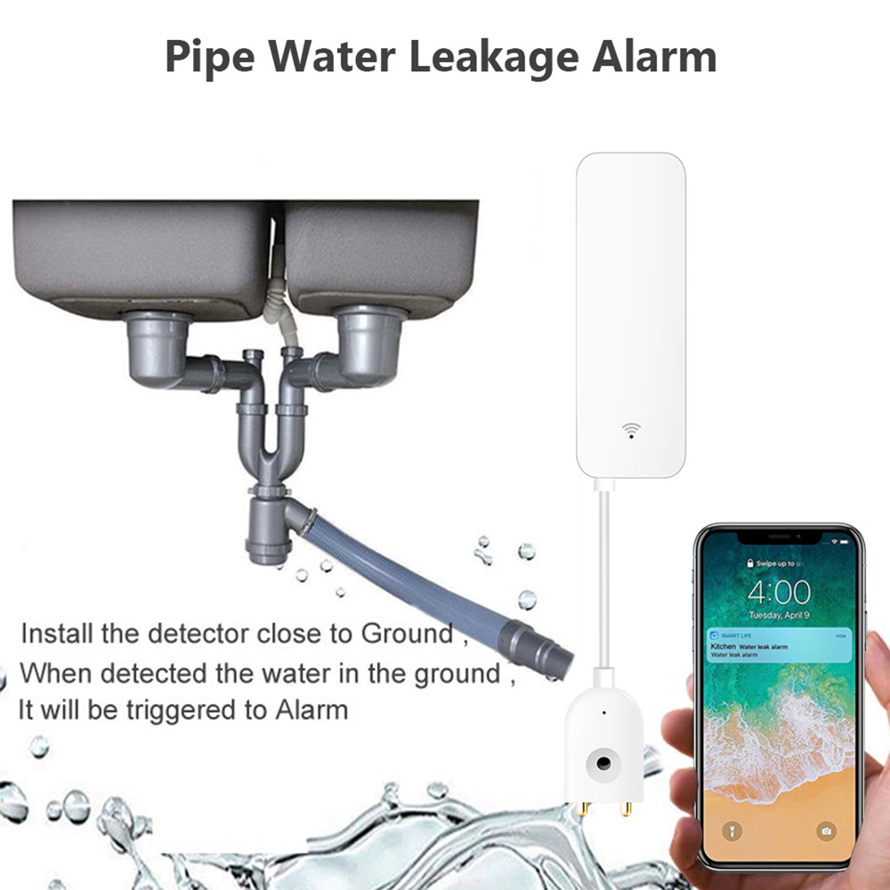 Sensor Kebocoran Air WiFi Tuya - Home Security Business ulasan dan harga
