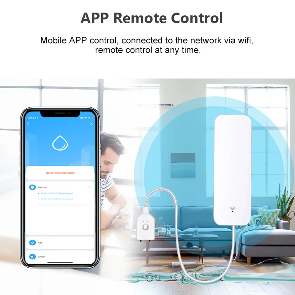 ZigBee WiFi Sensor Kebocoran A - Home Security Business ulasan dan harga
