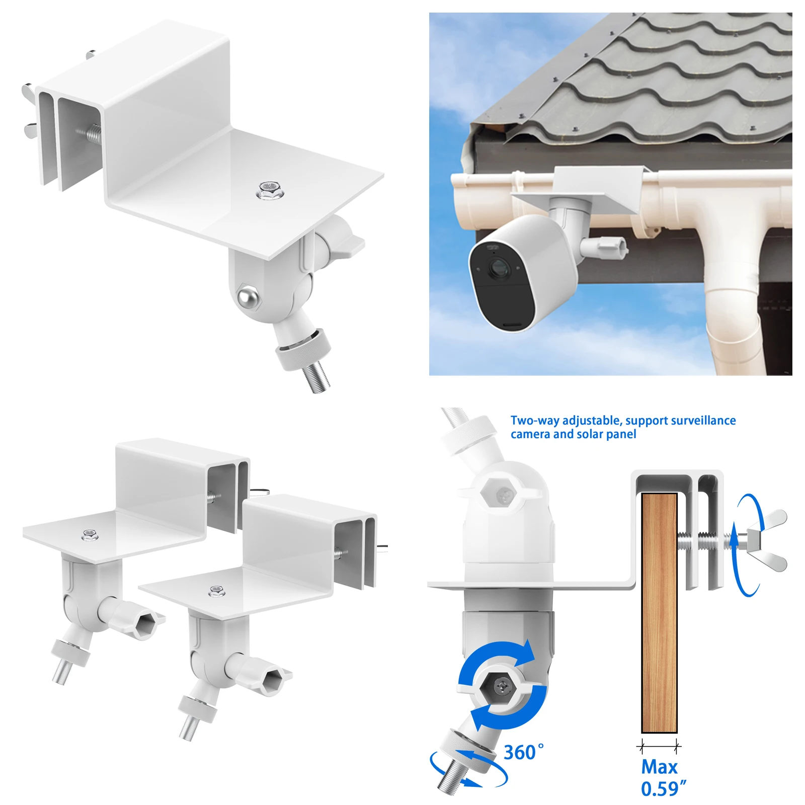 Dudukan Talang Tahan Cuaca Put - Home Security Outdoor Cameras ulasan dan harga