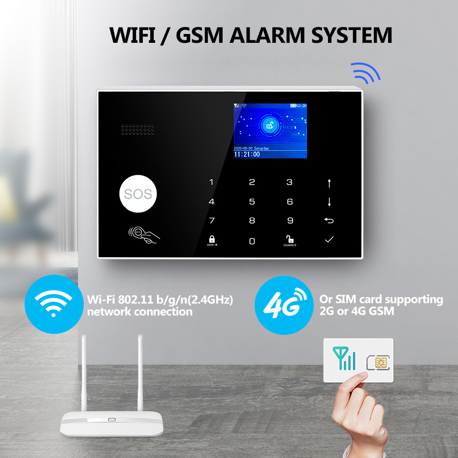 KERUI Alarm 4G dengan Tombol C - Home Security Ring System ulasan dan harga