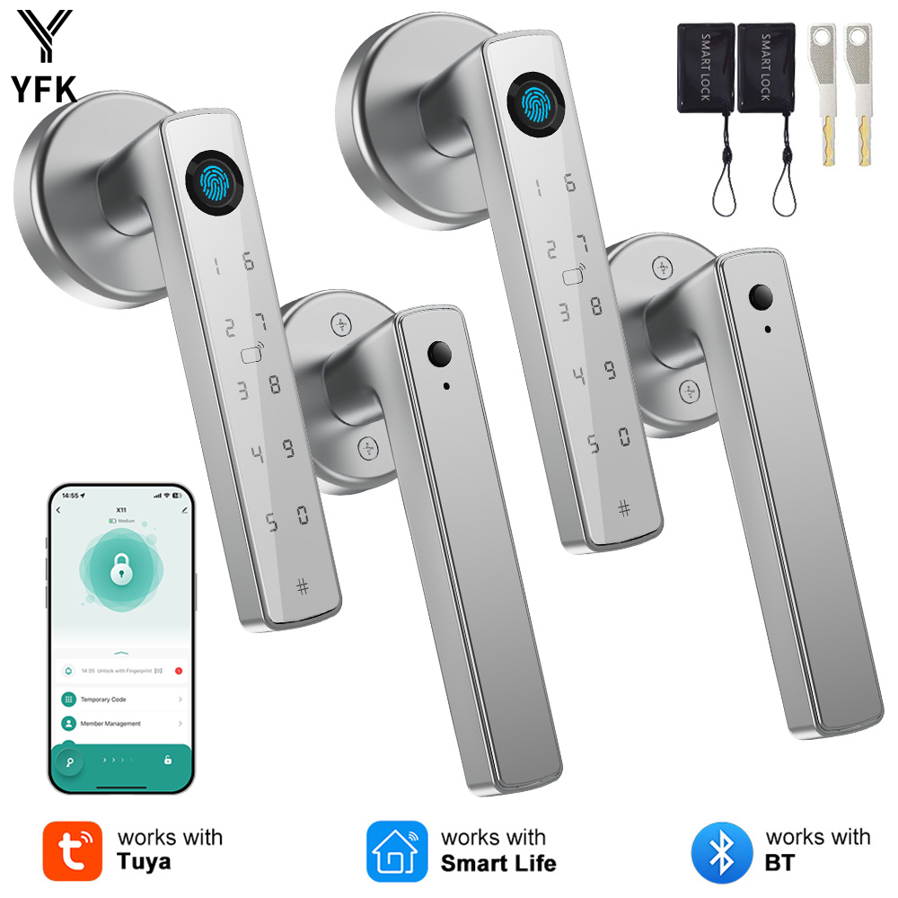 Kunci Pintu Sidik Jari YFK Tuy - Home Security Options ulasan dan harga