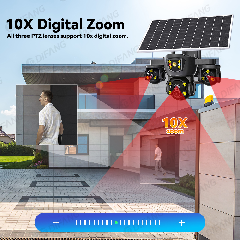 V380 Pro Kamera Solar WIFI 20M - Home Security Outdoor Cameras ulasan dan harga