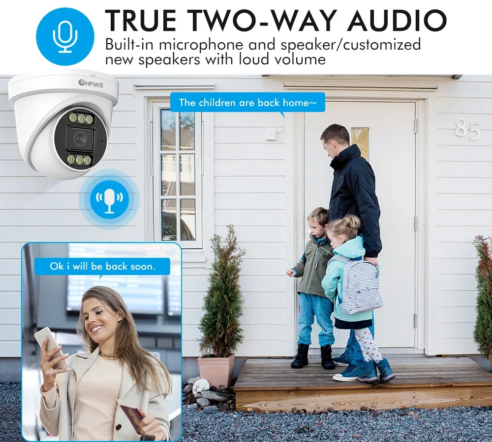 Kamera Dome IP PoE OEM 8MP 4K  - Home Security Systems With Cameras ulasan dan harga