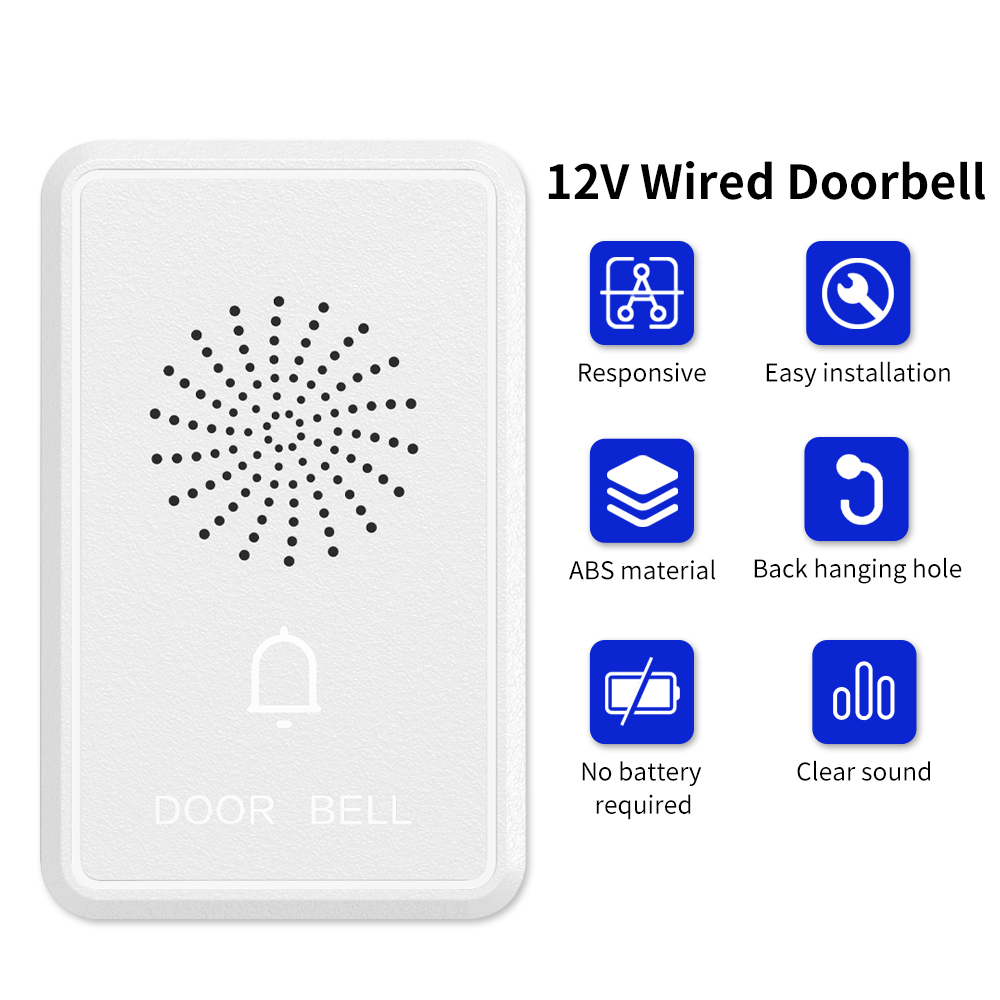 Bel Pintu Berkabel 4 Kawat DC1 - Home Security Ring System ulasan dan harga