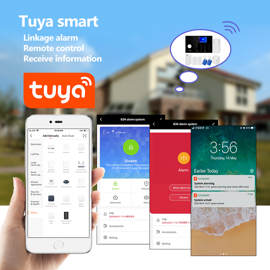 KERUI Alarm 4G dengan Tombol C - Home Security Ring System ulasan dan harga