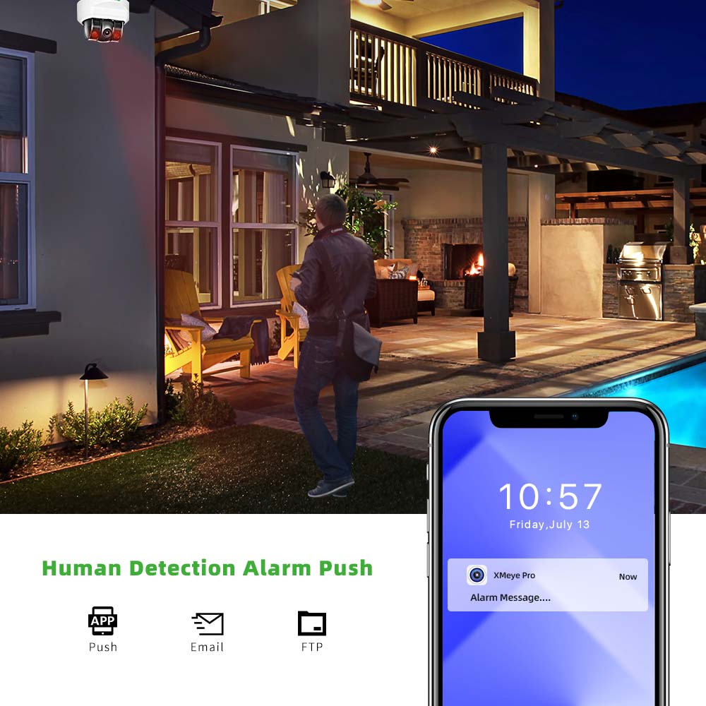 Kamera IP POE C GC PB 4MP, Mik - Home Security Installation ulasan dan harga