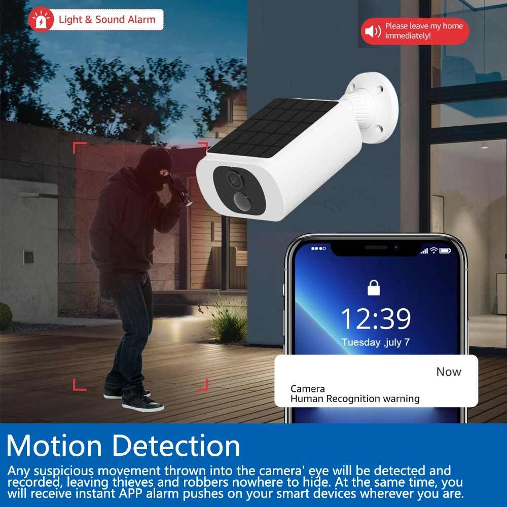 Kamera Keamanan Tenaga Surya T - Home Security Installation ulasan dan harga