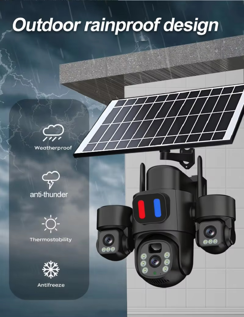 Kamera PTZ Tenaga Surya WIFI L - Home Security Outdoor Cameras ulasan dan harga
