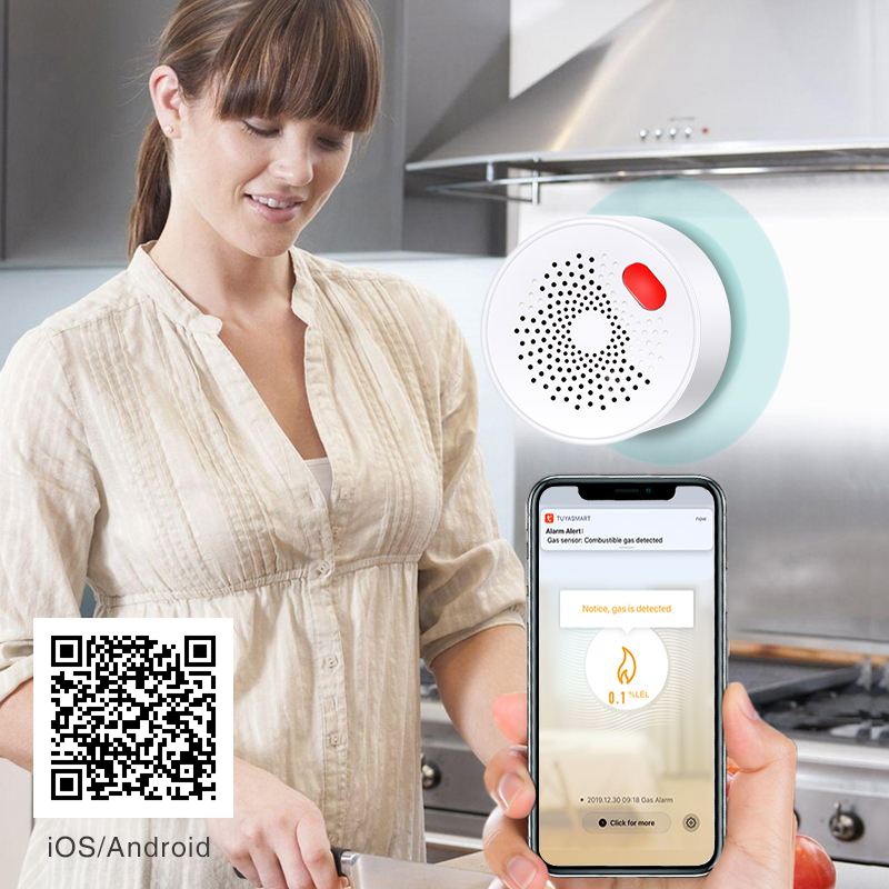 Tuya Sensor Gas alami Wifi rum - Home Security Business ulasan dan harga