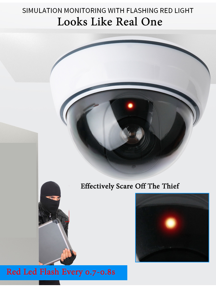 Kamera Kubah Palsu Hitam/Putih - Home Security Ideas ulasan dan harga